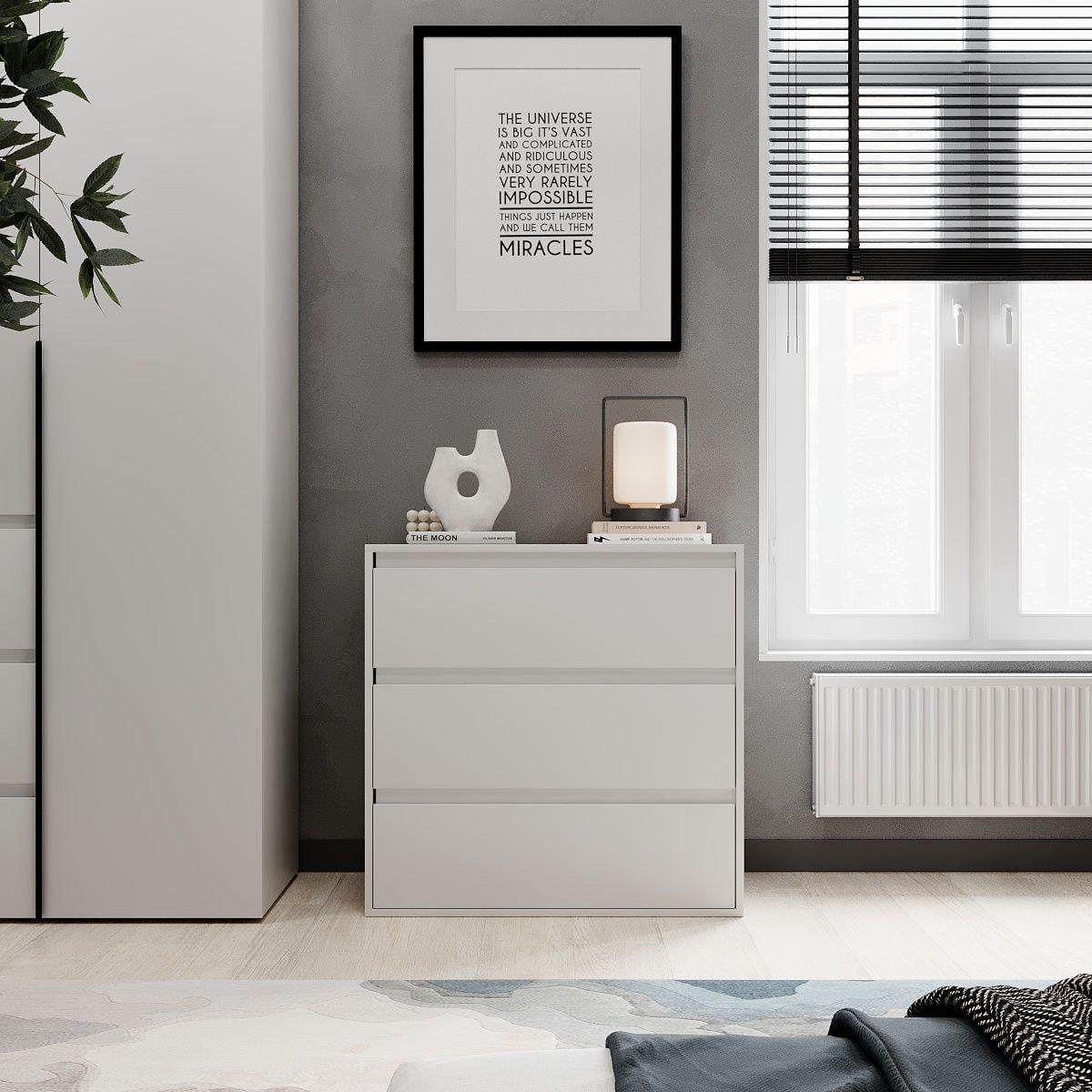 Комод ART IN HEAD 3 Light 790x800x420 мм Белый бриллиант (LT01010000000)