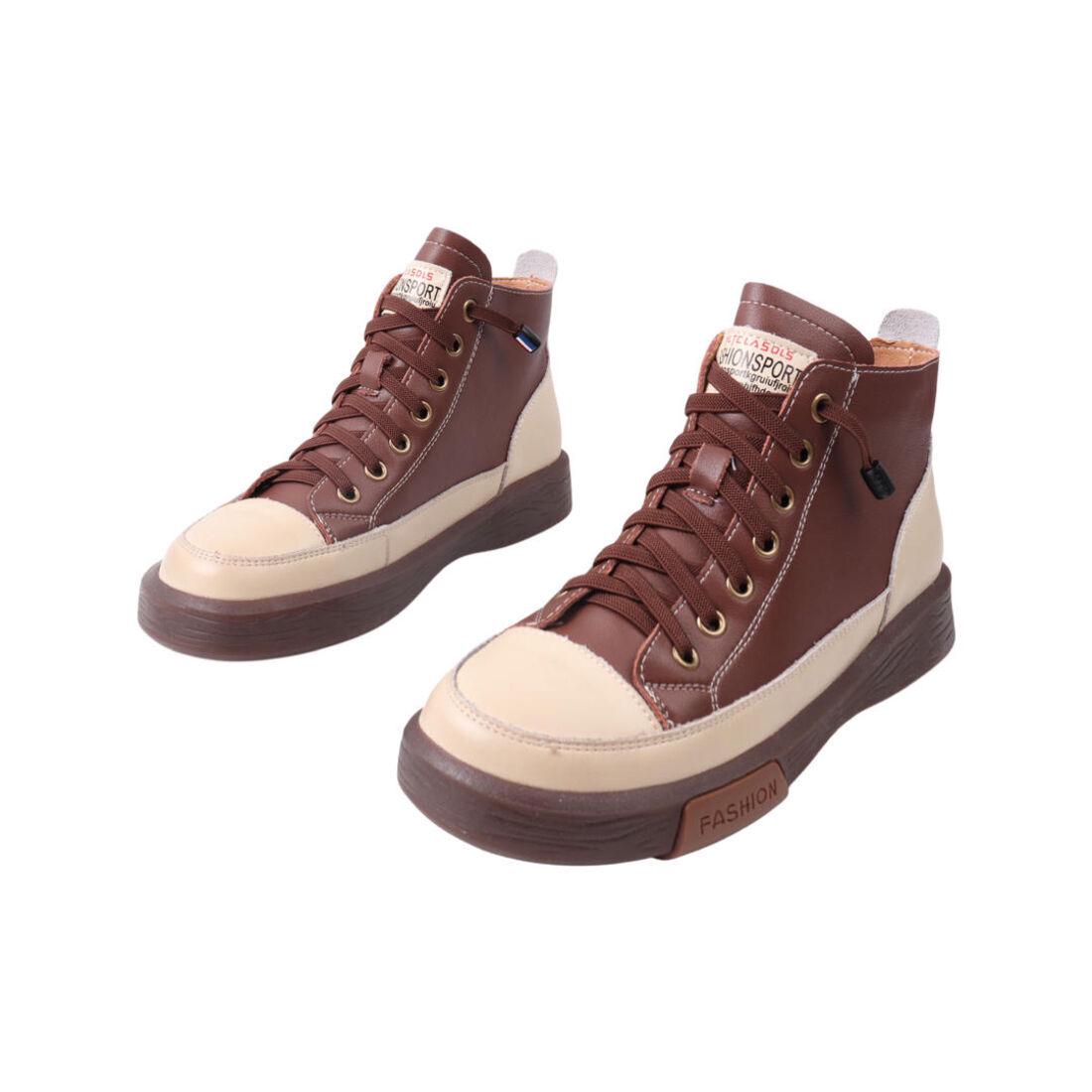 Кеды женские Li Fexpert коричневые из кожи (736-21DHC 37) - фото 5 Кеды женские Li Fexpert коричневые из кожи (736-21DHC 37) - фото 5