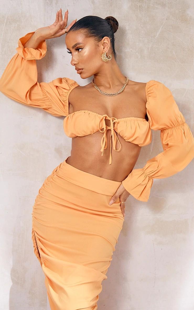 Топ женский с длинным рукавом Pretty Little Thing 9671 M Оранжевый (44) Топ женский с длинным рукавом Pretty Little Thing 9671 M Оранжевый (44)