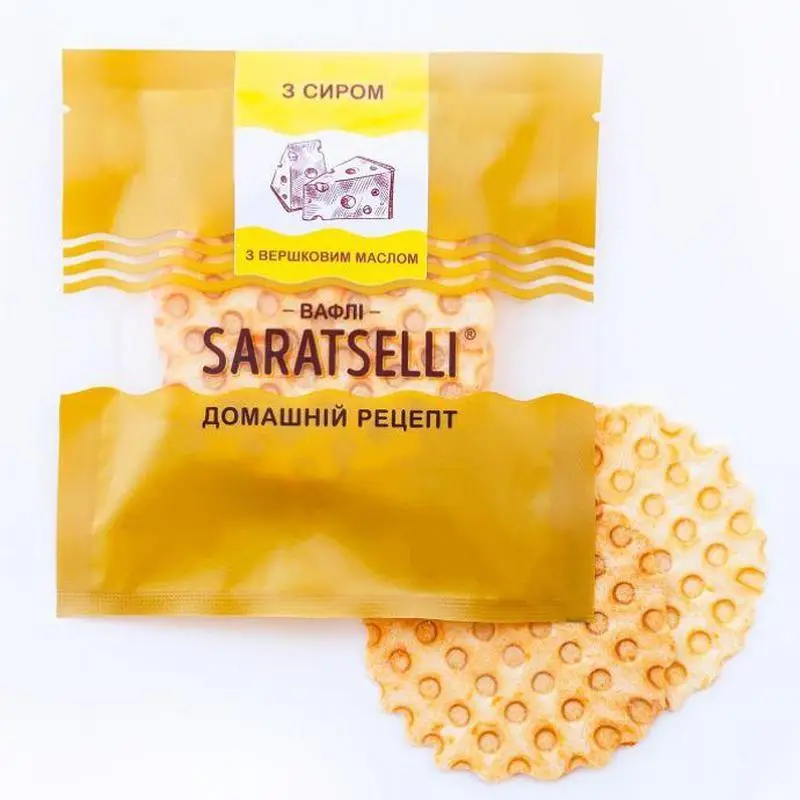 Вафлі сирні SARATSELLI 55 г (1293317250)