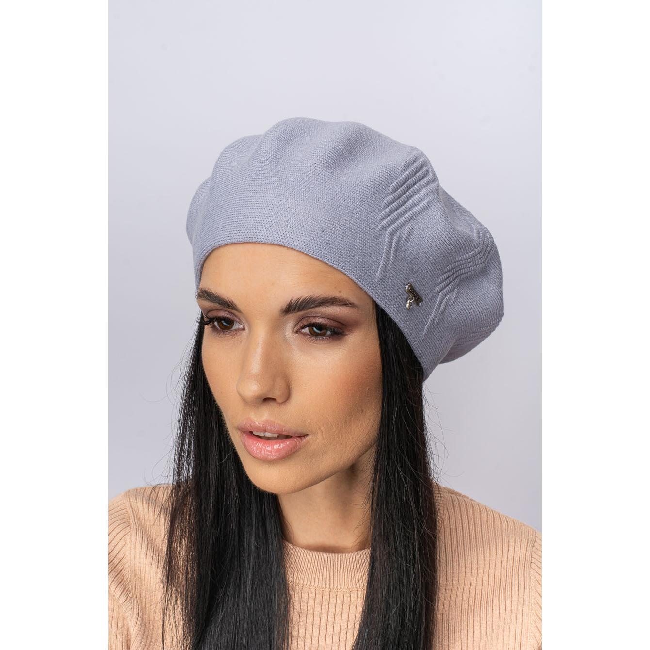 Берет женский шерстяной Leks Магма one size Металл