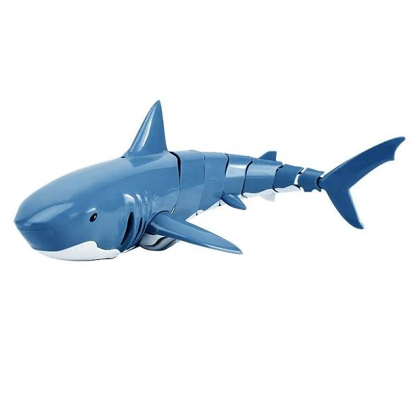 Акула подводная на радиоуправлении JJRC S10 Shark с подвижным хвостом Blue (d386)