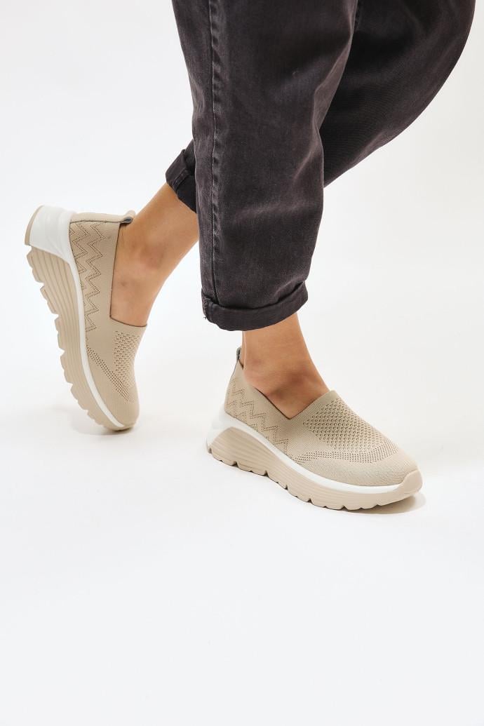 Слипоны женские ALLSY р. 36 Бежевый (195645) - фото 4 Слипоны женские ALLSY р. 36 Бежевый (195645) - фото 4