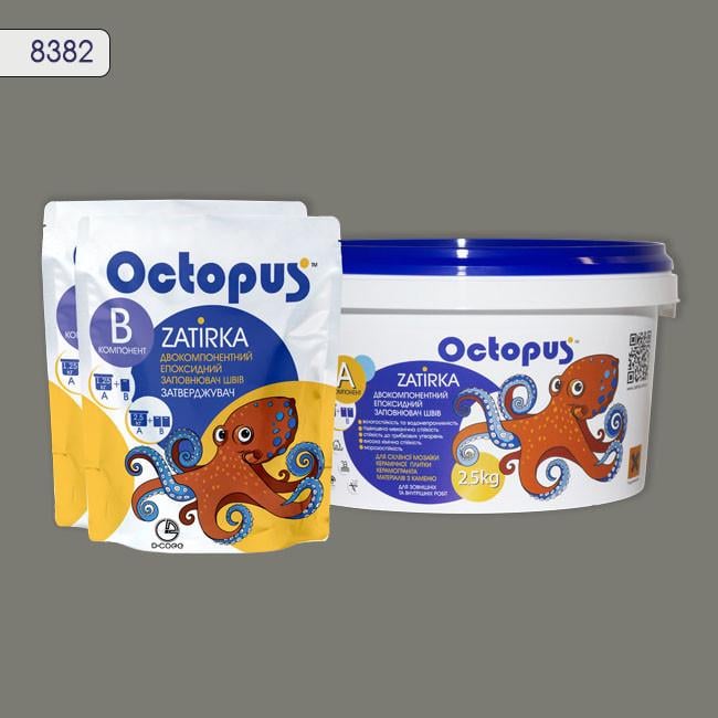 Затирка для плитки Octopus Zatirka 8382 эпоксидная 2,5 кг
