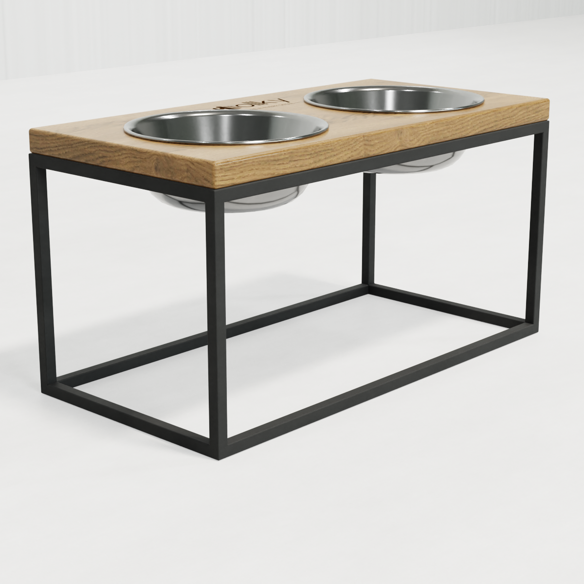 Миски на подставке для средних и больших собак Hollky Base L 2х0,95 л (BL-422120-GRNT) - фото 3 Миски на подставке для средних и больших собак Hollky Base L 2х0,95 л (BL-422120-GRNT) - фото 3