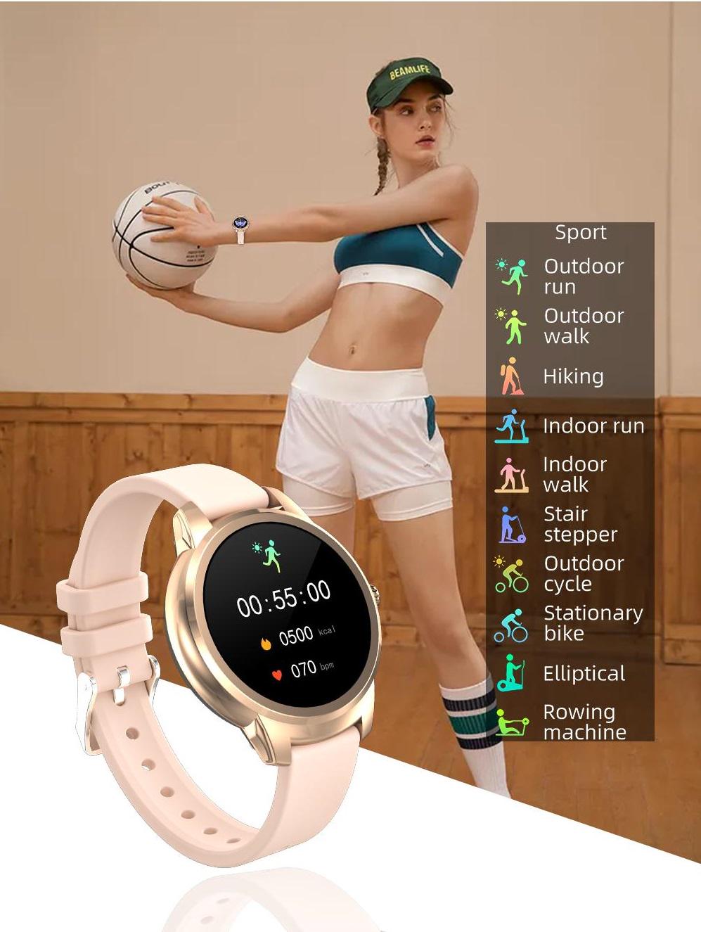 Смарт-годинник LEMFO MK6 тонометр/пульсометр Gold (220a420c) - фото 8