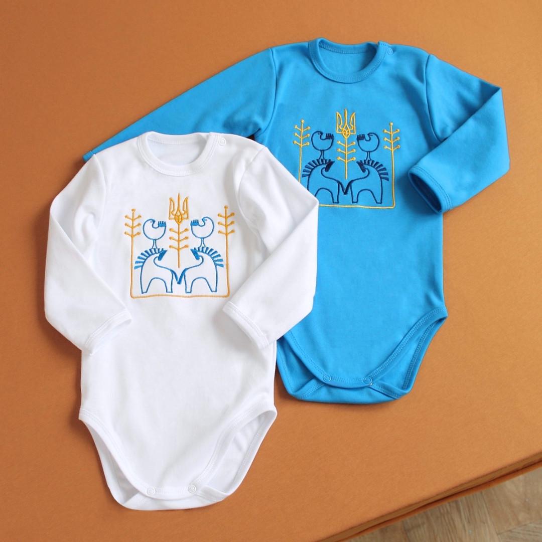 Боди с вышивкой Трезубец 68 см 3-6 мес Белый (2679650068) - фото 5 Боди с вышивкой Трезубец 68 см 3-6 мес Белый (2679650068) - фото 5