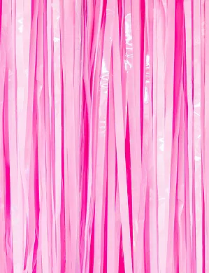 Шторка-дождик для фотозоны фольгированная блестящая Розовый (118)