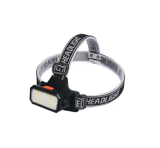 Фонарик налобный аккумуляторный HC 617 COB RED/BLUE WARNING IPX6 водонепроницаемый (opt-103664)