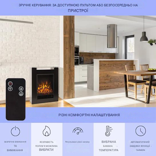 Електричний камін KLARSTEIN Studio 5 1800 Вт (10031573) - фото 4