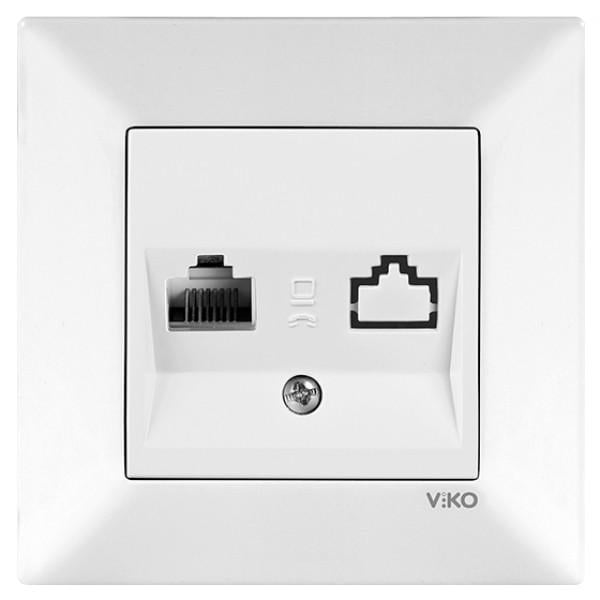 Розетка комп'ютерна Viko Meridian Білий (00000012467)