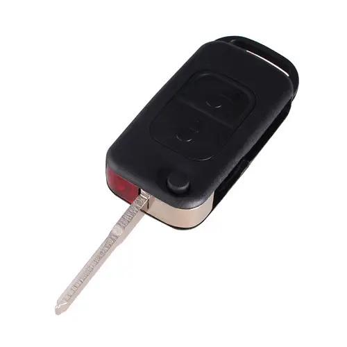 Корпус-заготовка для ключа зажигания Mercedes 2 кнопки HU64 Black