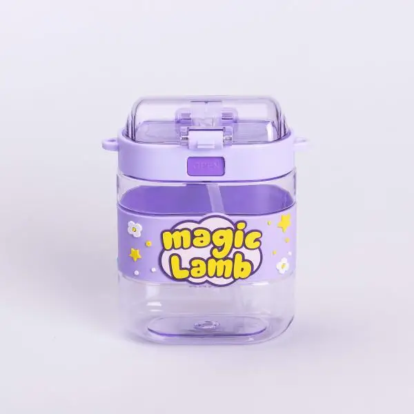 Пляшка для води дитяча Magic Lamb з ремінцем 560 мл Бузковий (HP-14-36V) - фото 3
