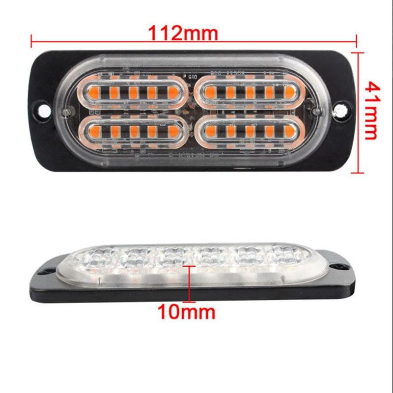 Стробоскоп 20 LED 12-24V 12 режимів Жовтий (4275) - фото 2 Стробоскоп 20 LED 12-24V 12 режимів Жовтий (4275) - фото 2