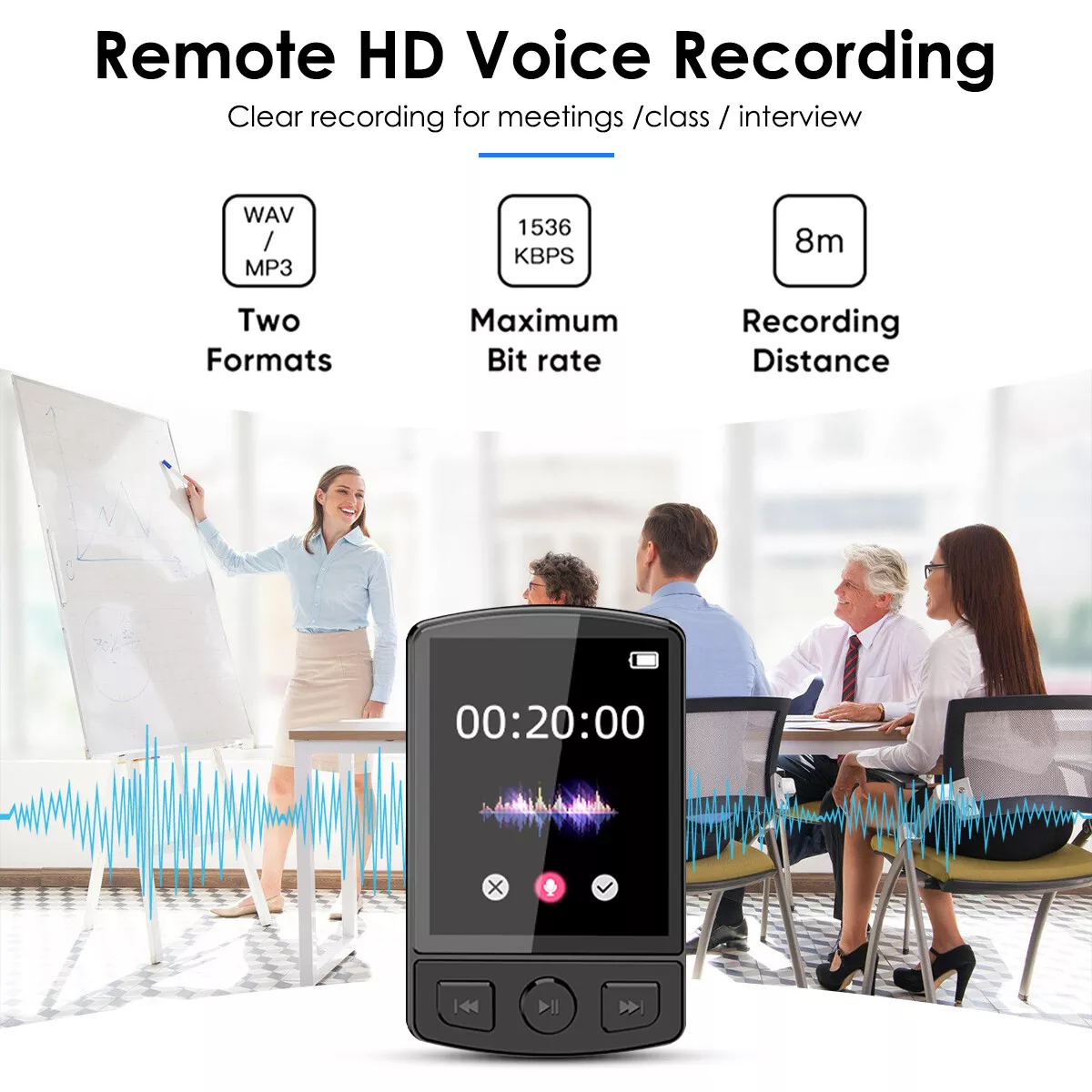 MP3-плеєр A7 Bluetooth 5.2 Hi-Fi 32Gb з кліпсою/FM-радіо та диктофоном - фото 10 MP3-плеєр A7 Bluetooth 5.2 Hi-Fi 32Gb з кліпсою/FM-радіо та диктофоном - фото 10