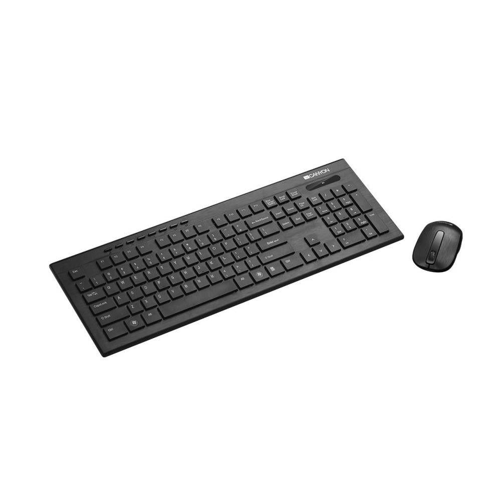 Комплект Canyon wireless клавиатура/мышь Black (100627)