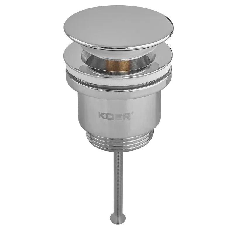Клапан донный KOER PW-11-01 Click-Clack 1 1/4" для умывальника Хром глянцевый (KR5790)