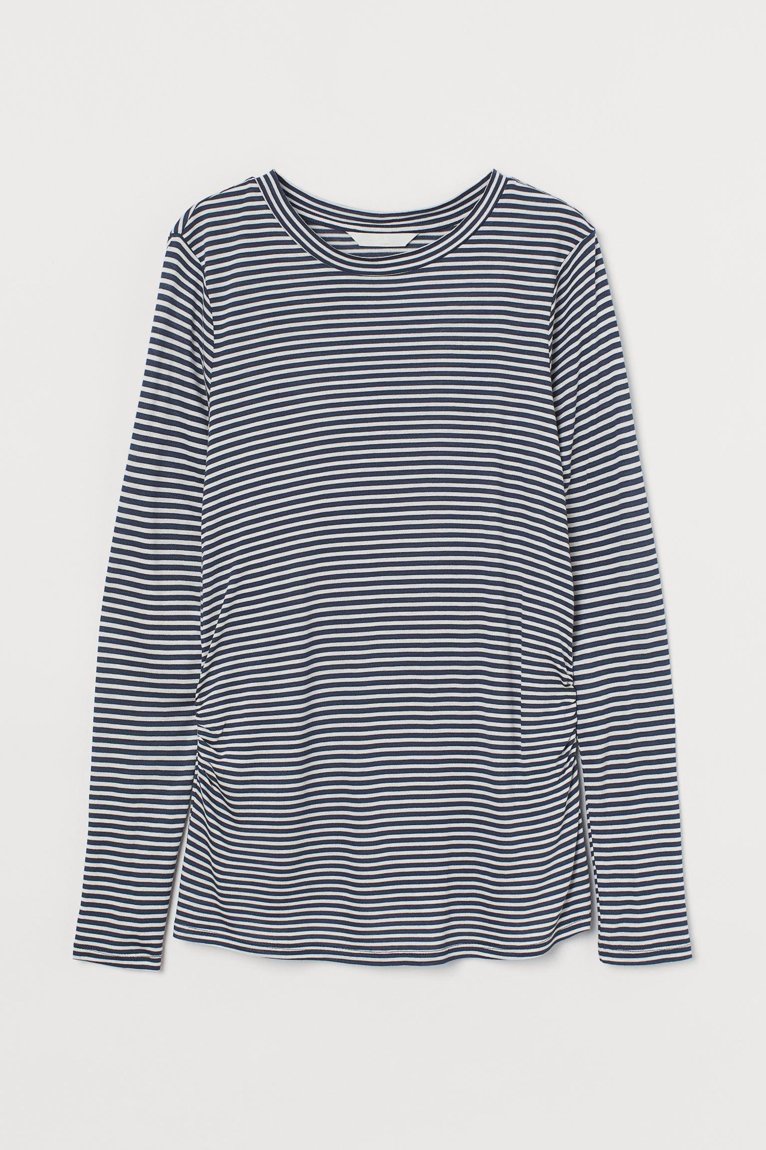 Лонгслів для вагітних H&M Смужка XS Біло-синій (S1507961309) Лонгслів для вагітних H&M Смужка XS Біло-синій (S1507961309)