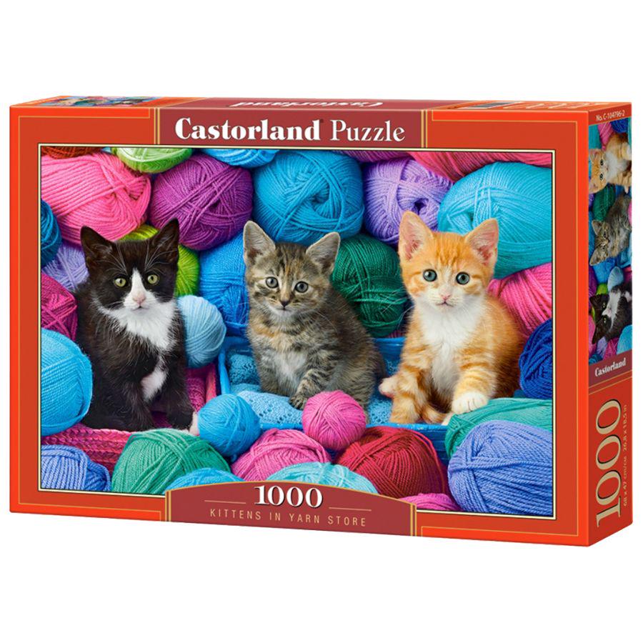 Пазлы Castorland Котята в пряже 1000 эл. (1-6-187775)