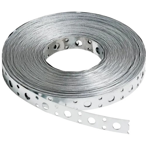 Лента монтажная перфорированная 18х0,7 мм 25 м Серый (b020f9b7) Лента монтажная перфорированная 18х0,7 мм 25 м Серый (b020f9b7)