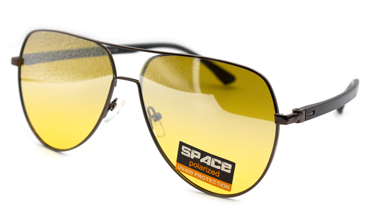Очки с поляризацией Space SPC50122-C2-9 polarized Yellow-mirror gradient (69962089508205)