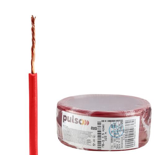 Провід гнучкий PULSO ПВ-3 0,5 кв. мм бухта 100 м Червоний (00000065461) - фото 4