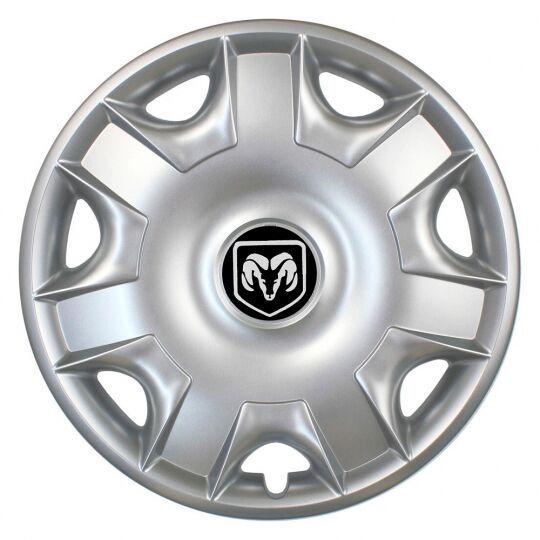 Автомобильные колпаки SKS 301 R15 с логотипом Dodge 4 шт. Серебристый