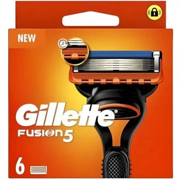 Касети для гоління змінні GILLETTE Fusion 6 шт. (8001090419996)
