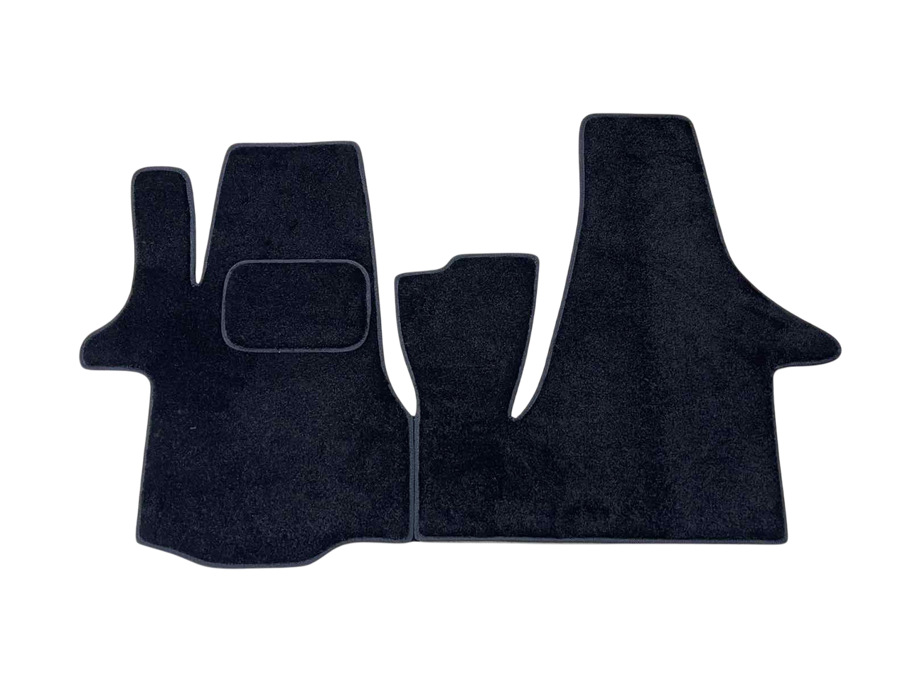 Килимки в салон ворсові для Volkswagen Transporter Т6 каравела Ворс Люкс 5 шт. Чорний (27326778)