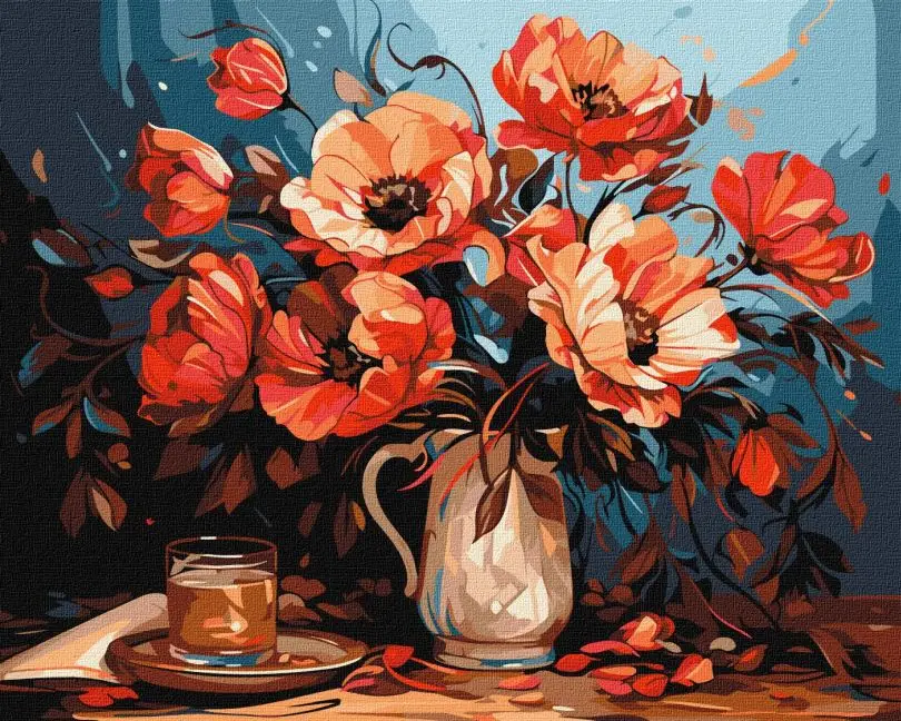 Картина по номерам Ideyka Красочные маки 40x50 см (KH5679)