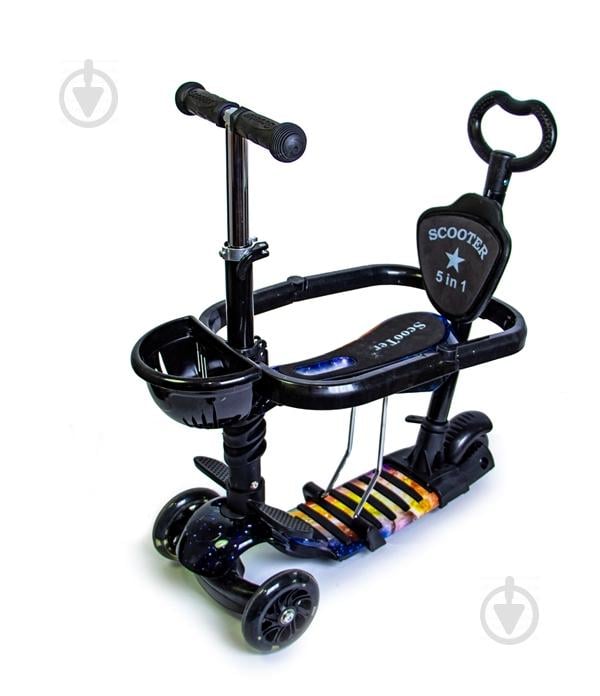 Самокат детский Scooter 5 in 1 Universe Черный (1926379865) Самокат детский Scooter 5 in 1 Universe Черный (1926379865)