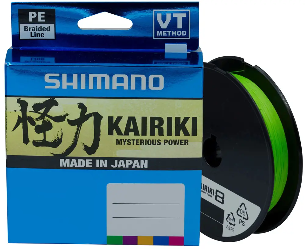Шнур Shimano Kairiki 8 PE 150 м 0,10 мм 6,5 кг Mantis Green (1013-2266.96.90)