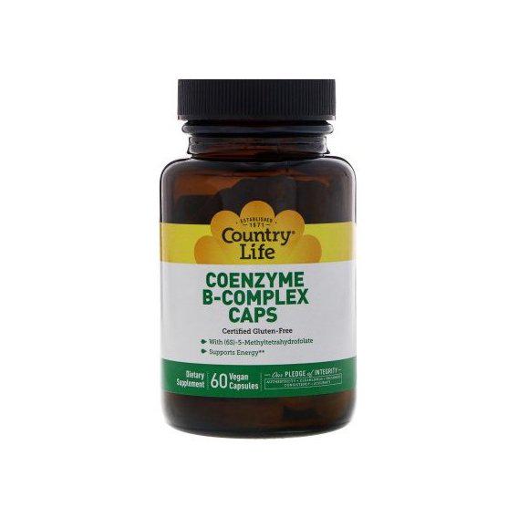 В комплекс Country Life Coenzyme B-Complex 60 Veg Caps - фото 1