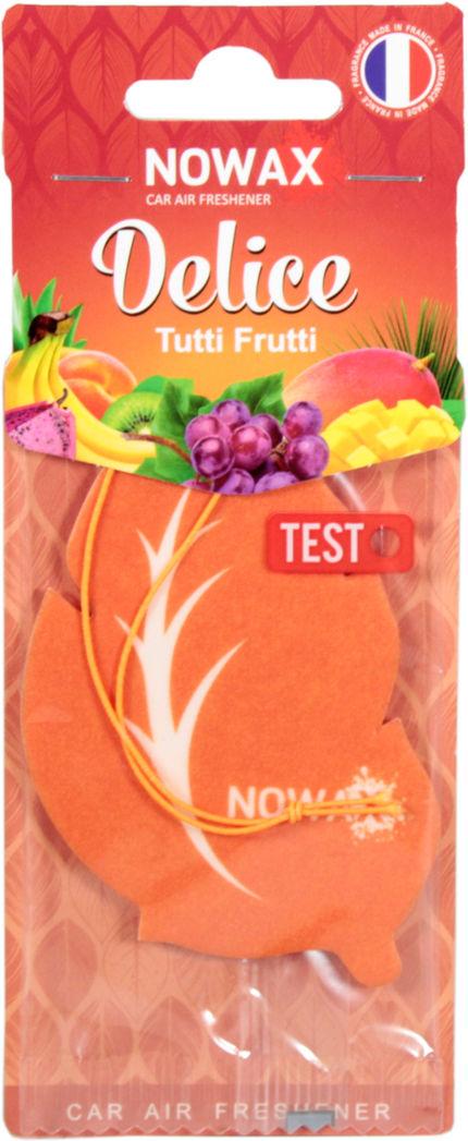 Ароматизатор для авто Nowax Delice Tutti Frutti на зеркало сухой (0308687)