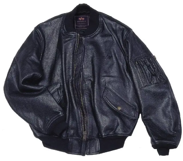 Льотна куртка Alpha Industries Leather MA-1 Flight Jacket XL Black (MLM21000A1BXL) - фото 1