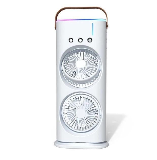 Вентилятор настільний з охолодженням Double-ended Spray Fan з LED підсвічуванням/3 швидкості та пультом ДК (2104618502)