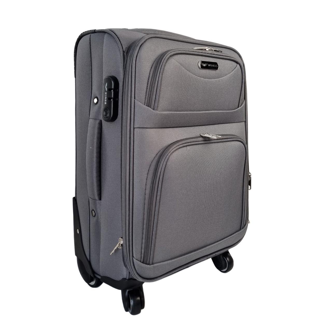 Валіза тканинна Wings Сірий (1703/4 grey L) - фото 4