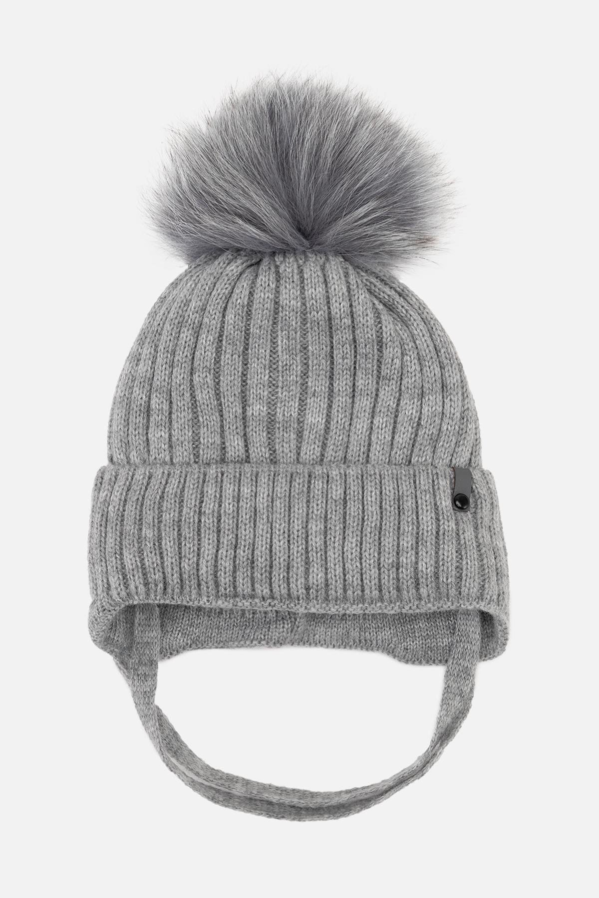 Шапка для мальчика 42-44 см Темно-серый (ЦБ-00263347)