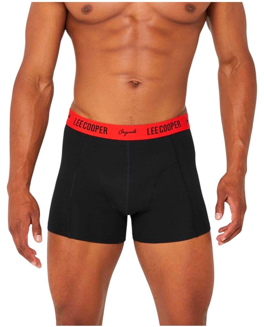 Трусы-боксеры мужские Lee Cooper 42261140RED 3XL Черный с красным поясом (2422611405501)