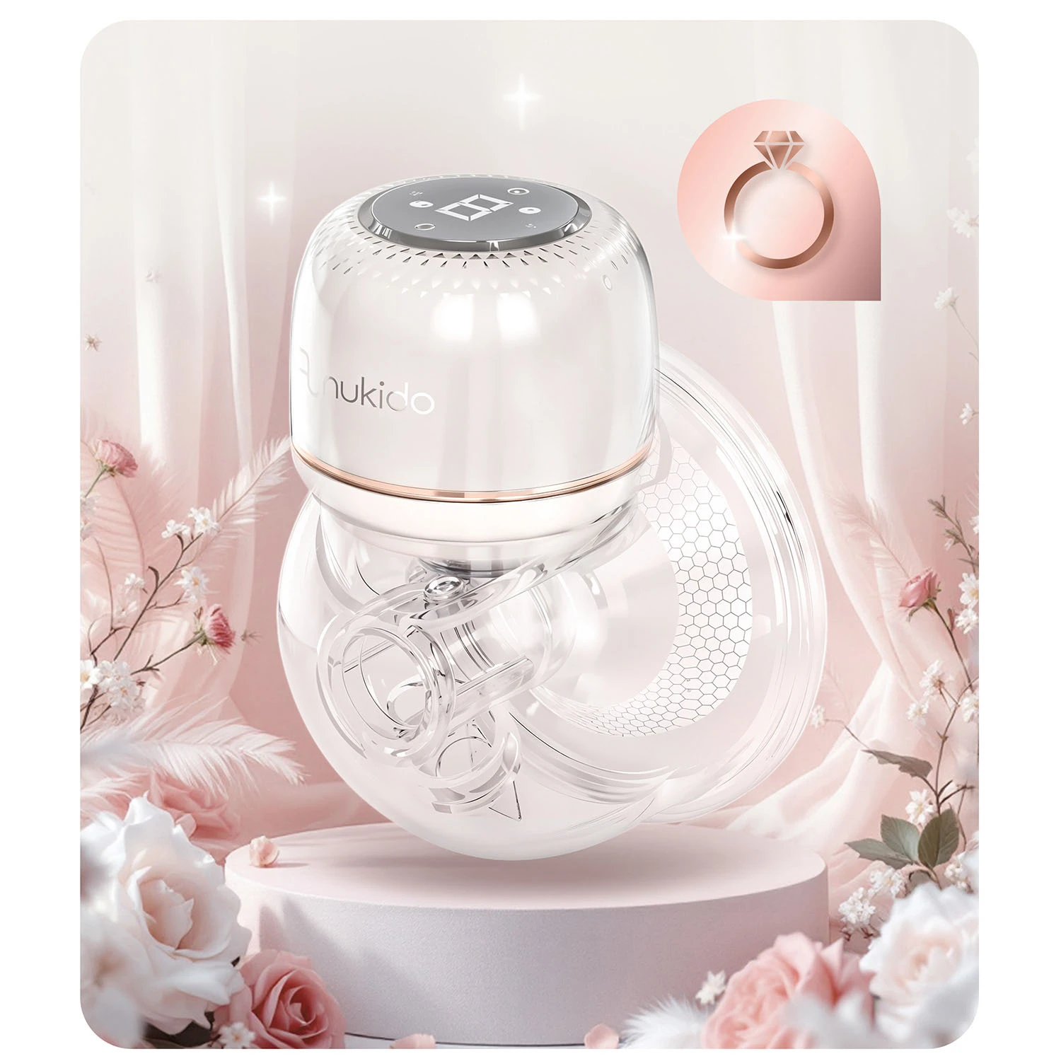 Молокоотсос Nukido NK-963 электрический аккумуляторный свободные руки - фото 3 Молокоотсос Nukido NK-963 электрический аккумуляторный свободные руки - фото 3