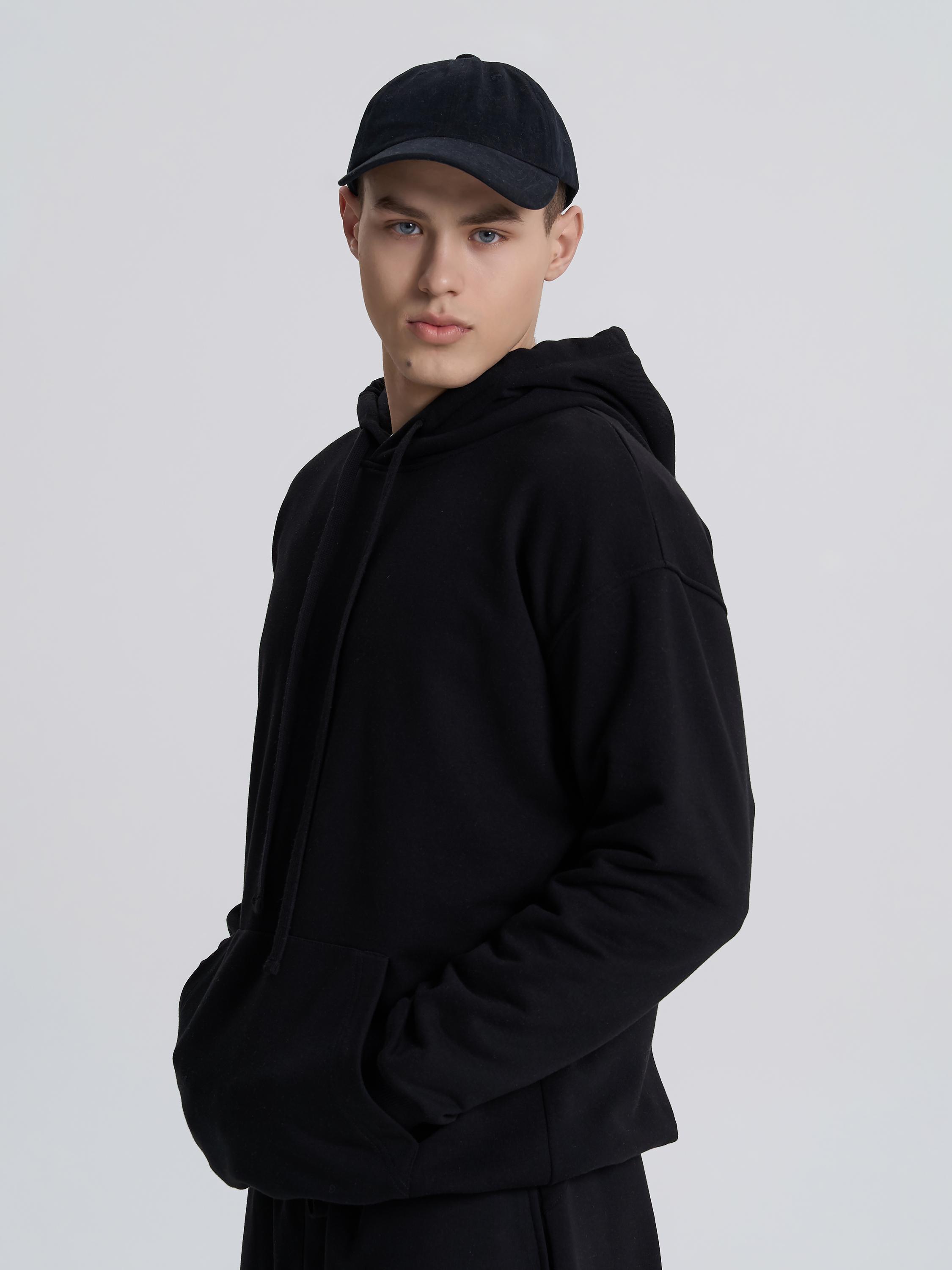 Худи мужской ROZA 231118 XS Черный (4824005723438) - фото 4 Худи мужской ROZA 231118 XS Черный (4824005723438) - фото 4