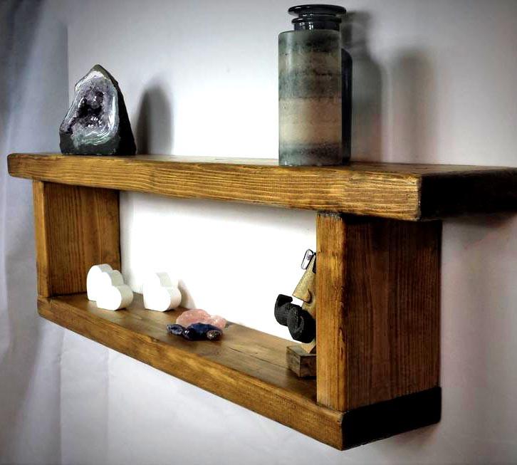 Полка настенная из дерева Интер Мускат (НСП-005407)