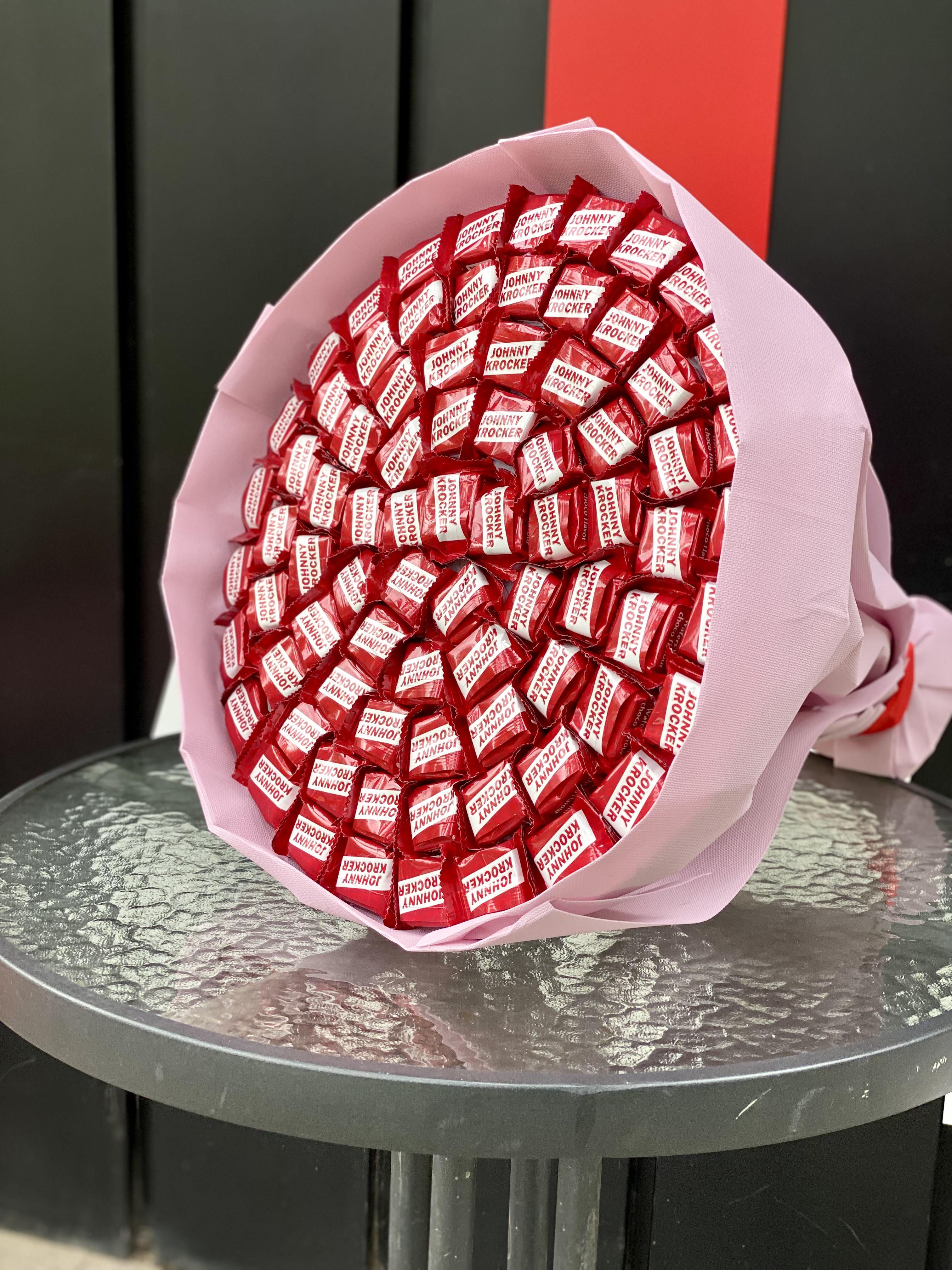 Подарочный бокс Ohmybuket Букет ассорти конфет ø 40 см (OMP-22)