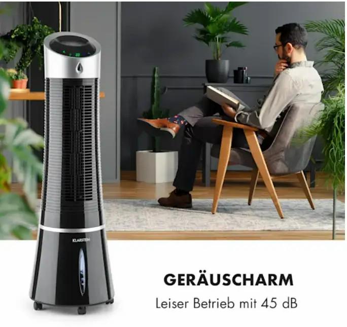 Воздухоохладитель KLARSTEIN Skyscraper Ice 4в1 210 м3/ч 35 Вт (10029328) - фото 9 Воздухоохладитель KLARSTEIN Skyscraper Ice 4в1 210 м3/ч 35 Вт (10029328) - фото 9