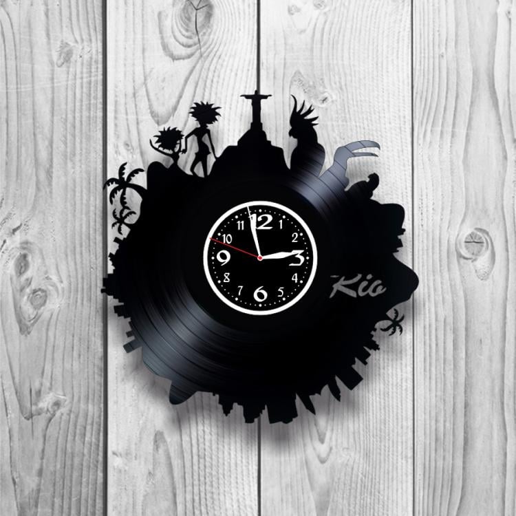 Часы настенные Лофт-ретро 0268 из виниловой пластинки