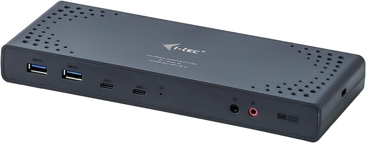 Док-станция i-tec Dual 4K Display Docking Station универсальная USB-C/USB 3.0 с поддержкой 2х 4K дисплеев и зарядкой 65W