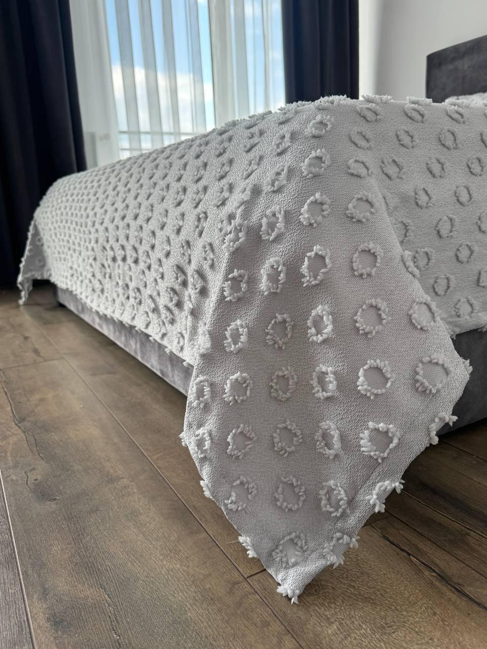 Покривало Інгрід 240x250 см Сірий (22899-8-240x250cm) - фото 9 Покривало Інгрід 240x250 см Сірий (22899-8-240x250cm) - фото 9