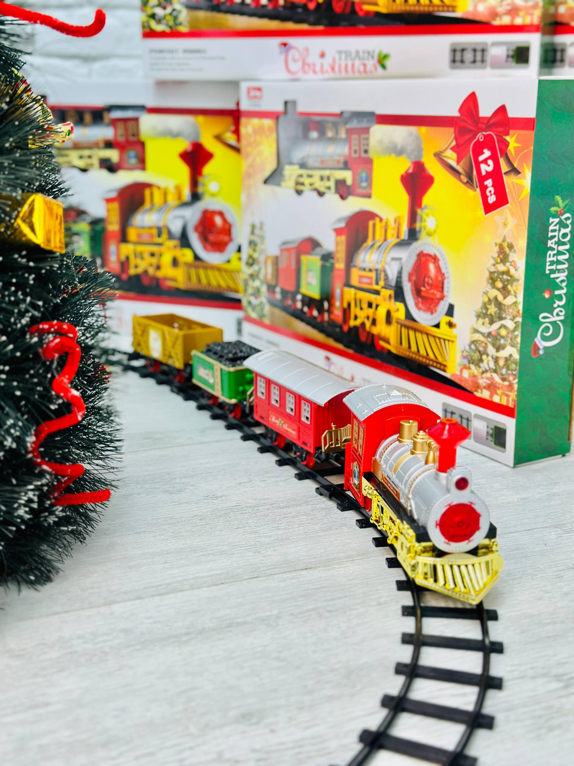 Игрушечная железная дорога Train CHRISTMAS 110 см (AWN-00490) - фото 4 Игрушечная железная дорога Train CHRISTMAS 110 см (AWN-00490) - фото 4