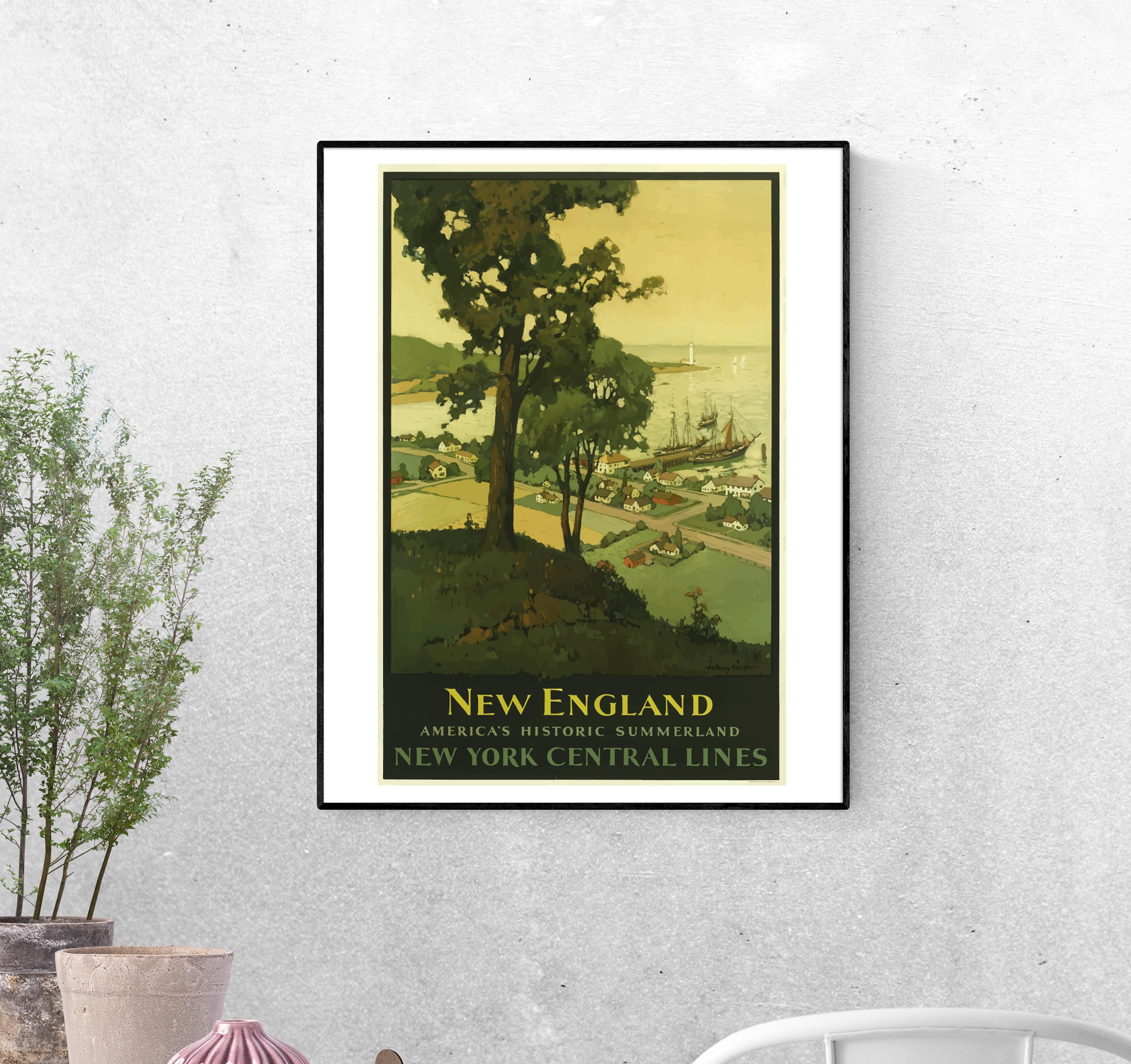 Тревел-постер Новая Англия формат А-0