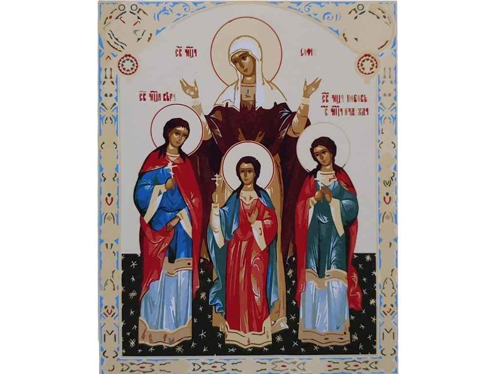 Картина по номерам Strateg София и Вера Надежда и Любовь 40х50 см (SY6699)